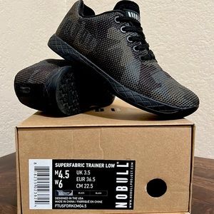 Nobull dark camo trainers size 6